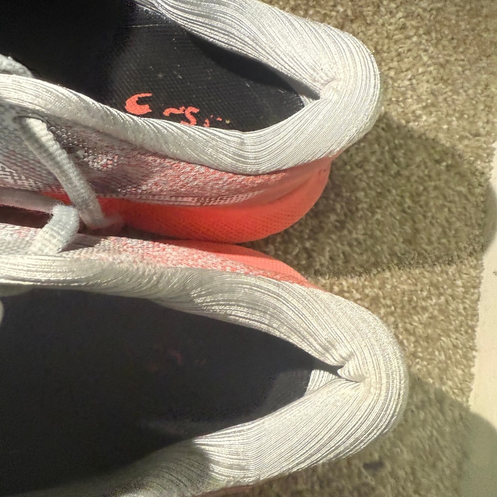 ASICS Women's Athletic Shoes - Gray and Coral - Picture 8 of 8